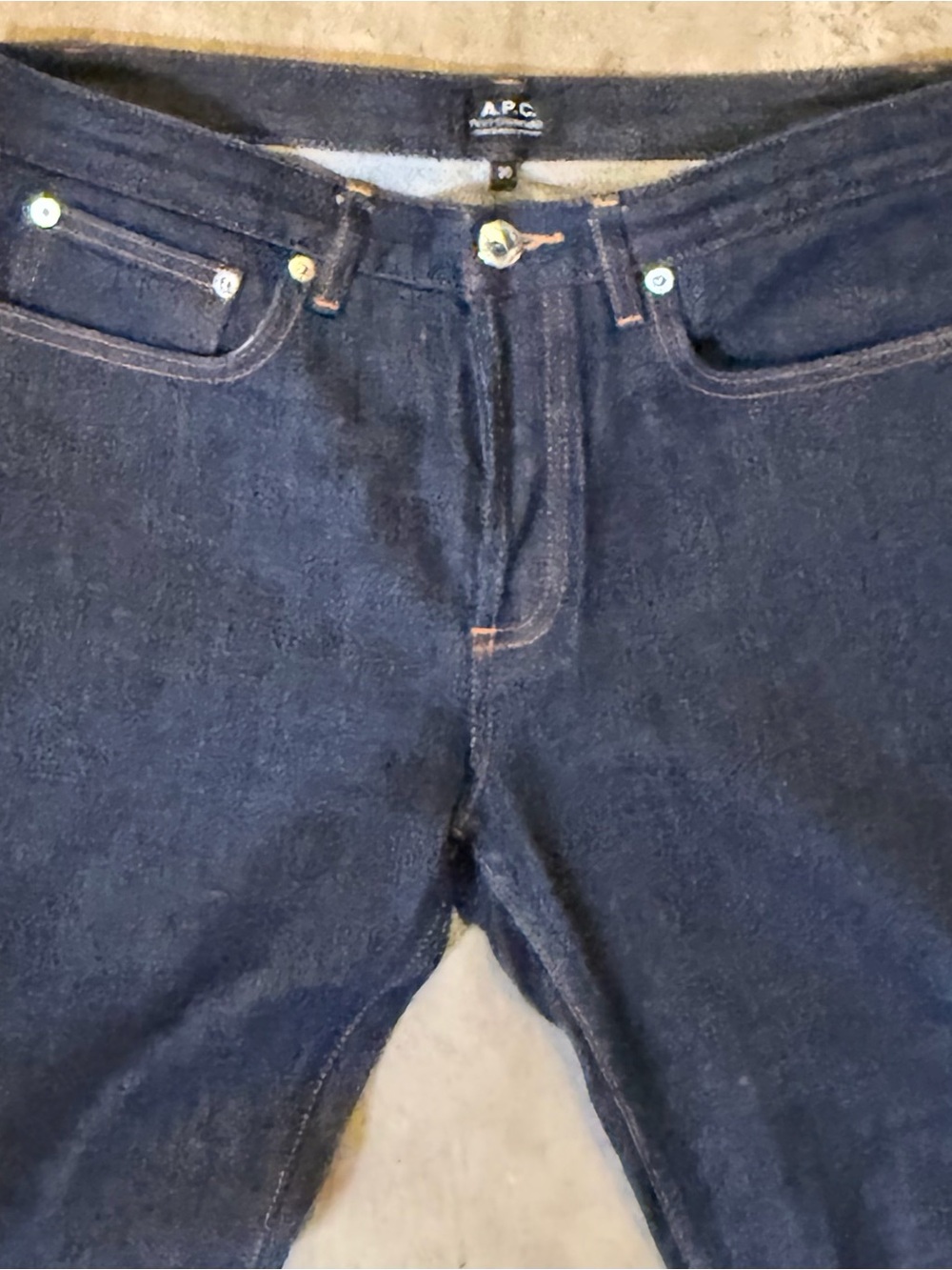 A.P.C. Petit New Standard Raw Indigo Denim Jeans - Size 30 (Like New)